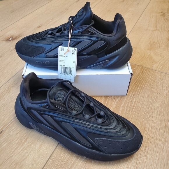 adidas Shoes - Womens adidas Ozelia Shoes H04268 Athletic Low Top Carbon Black Sneakers New